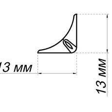 Плинтус кухонный В1 Лофт 101  13*13*4.2 