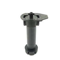 Опора ПП С БОБЫШКОЙ 120 мм Черная из 3-х частей ЭКОНОМ П/СБОРКА (нагр.168кг)(250 шт) ОБП Мешок@